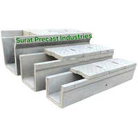 Precast Toilet - Modular U-Shape Design, Smooth Surface with Reusable Precast Concrete Material