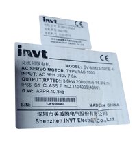 INVT SERVO MOTOR SV-MM13-3R0E-4-9A0-1000