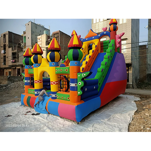 Big 3 Lane Slider Bouncy Inflatable