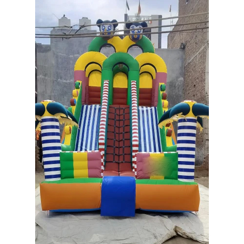 3 Lane Bouncy Slider Inflatable For Kids