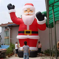 Inflatable Christmas Decorations - Color: Red White
