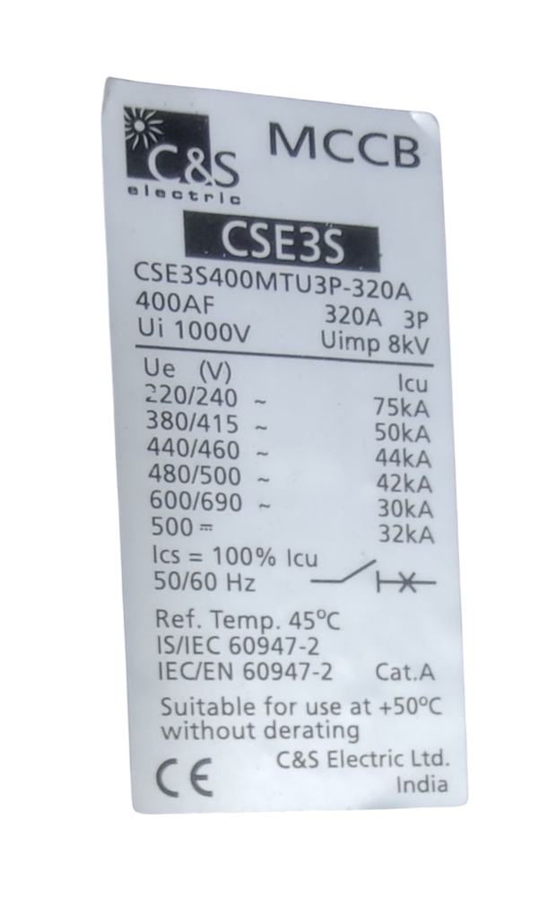C&s Mccb Cse3s400mtu3p-320a - Color: Gray