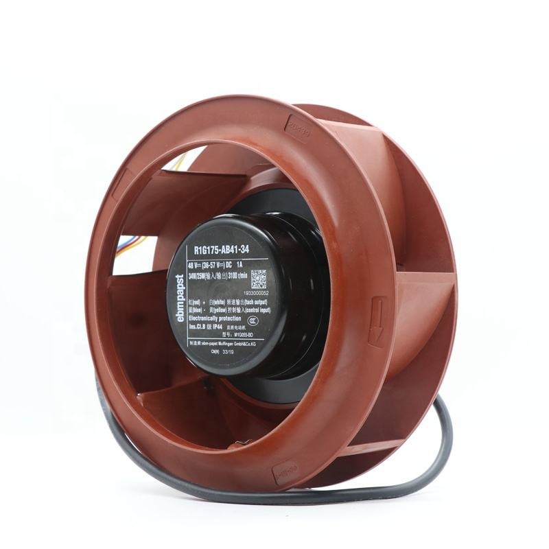 ebmpapst R1G175-AB41-34 48V DC 38W 0.85A 566m3/h 175mm 3100RPM HVAC Centrifugal Cooling Fan R1G175-AB63-02