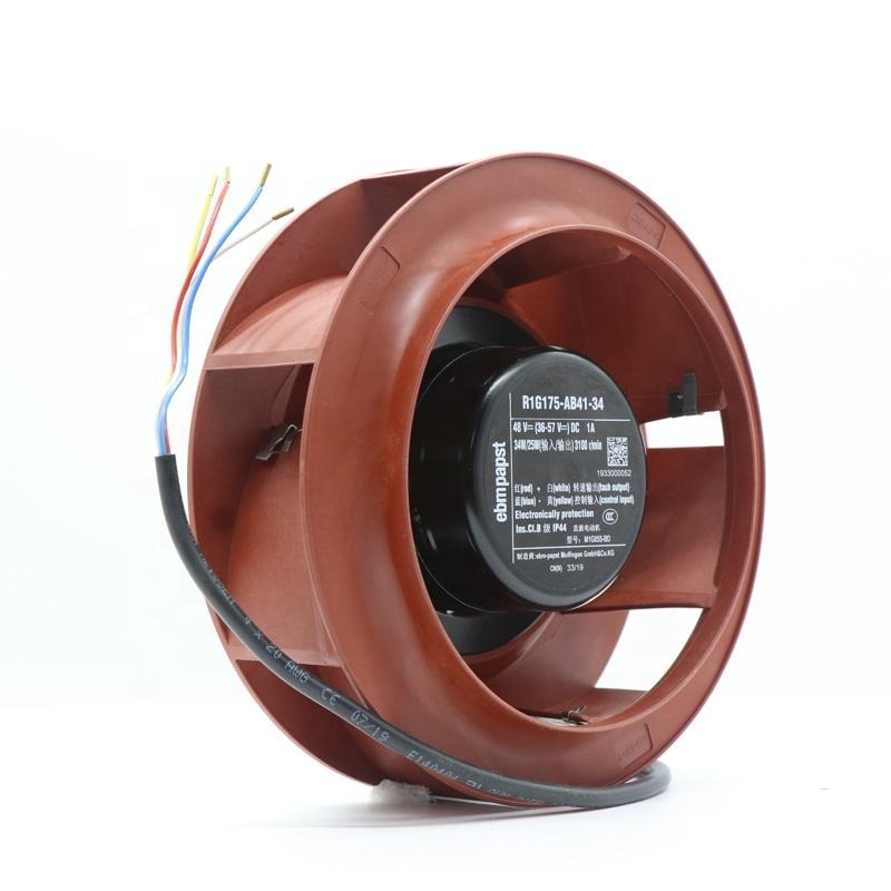 ebmpapst R1G175-AB41-34 48V DC 38W 0.85A 566m3/h 175mm 3100RPM HVAC Centrifugal Cooling Fan R1G175-AB63-02