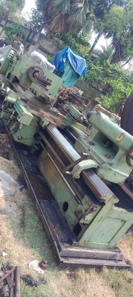 All Geared Lathe Machine - Iron Material, 220-440 Volt Voltage, Green Color | Automatic, High Performance, 1 Year Warranty