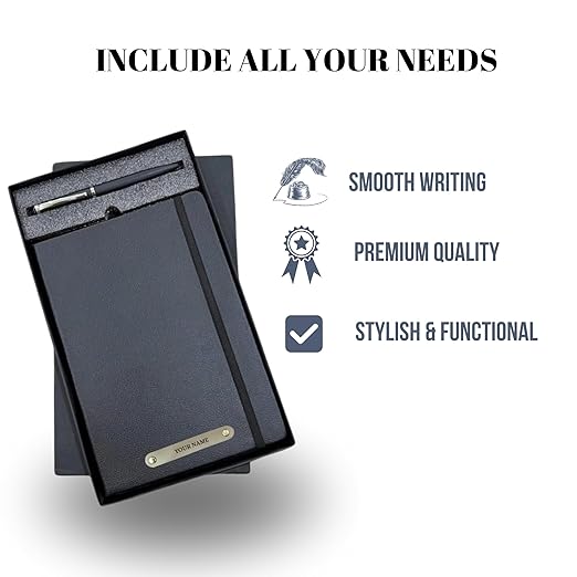 Grey 2 In 1 Sr 201 Diary Pen - Color: Black
