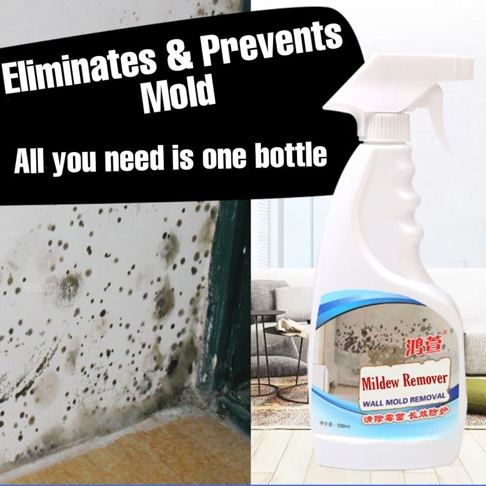 Wall Mould Remover - Liquid Form | No Pungent Smell, Fresh Lemon Fragrance, Independent Nozzle Packaging, Eco-friendly Formula, Super Cleaning Ability