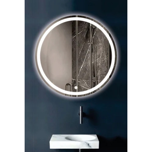 Dark White Line Led Mirror - Color: Clear