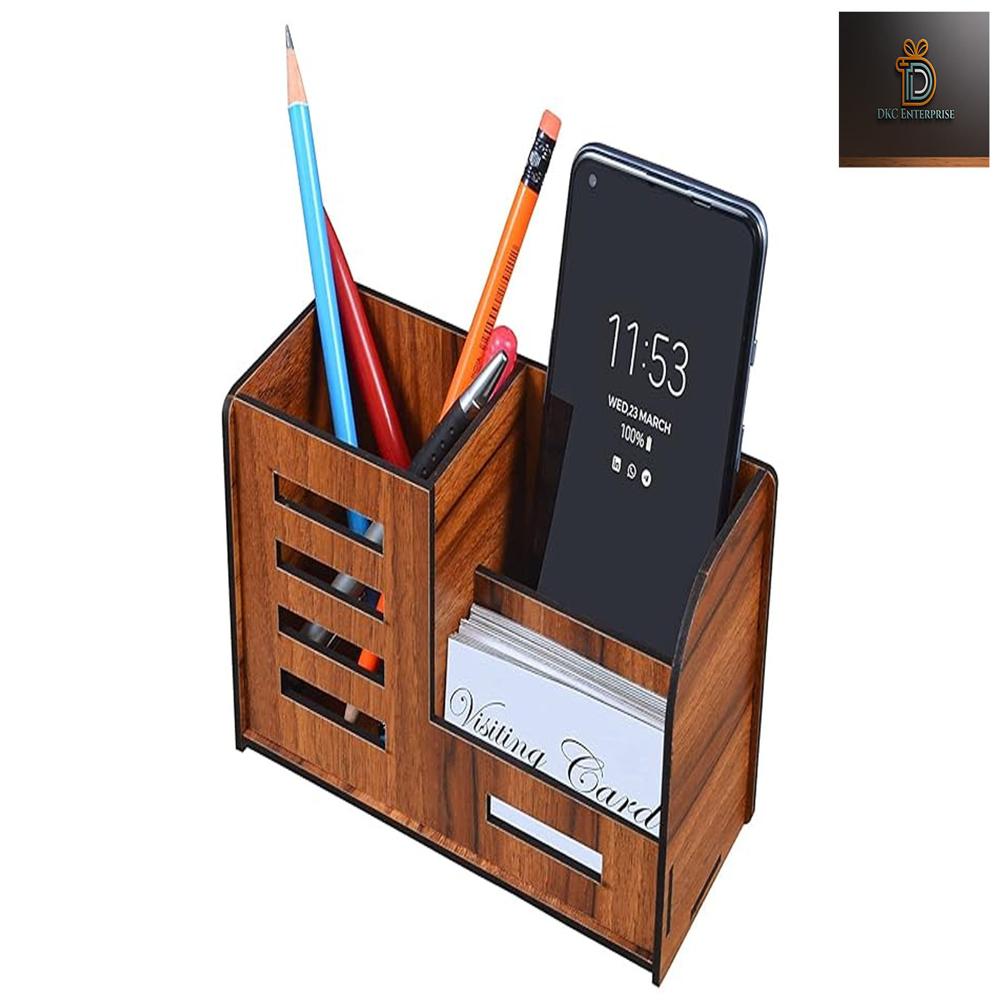 Wooden Kc Mdf Pen Stand