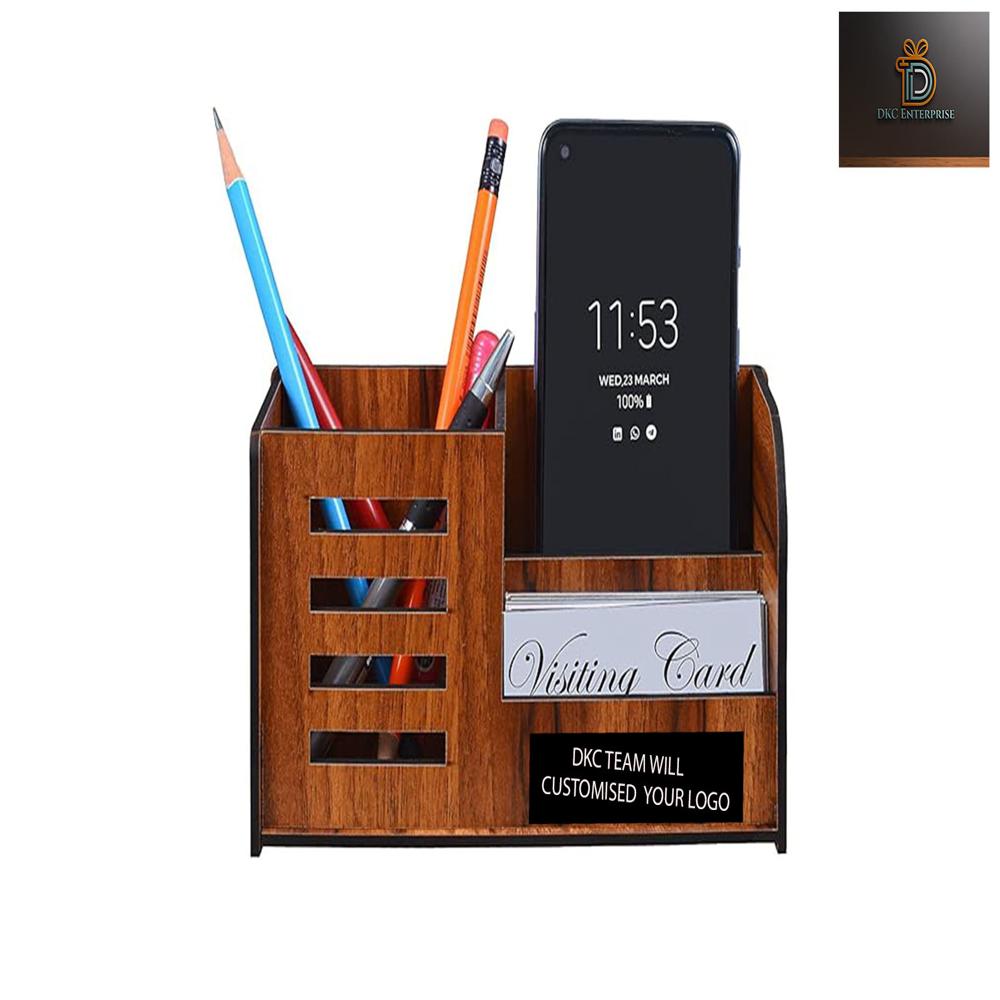 Wooden Kc Mdf Pen Stand