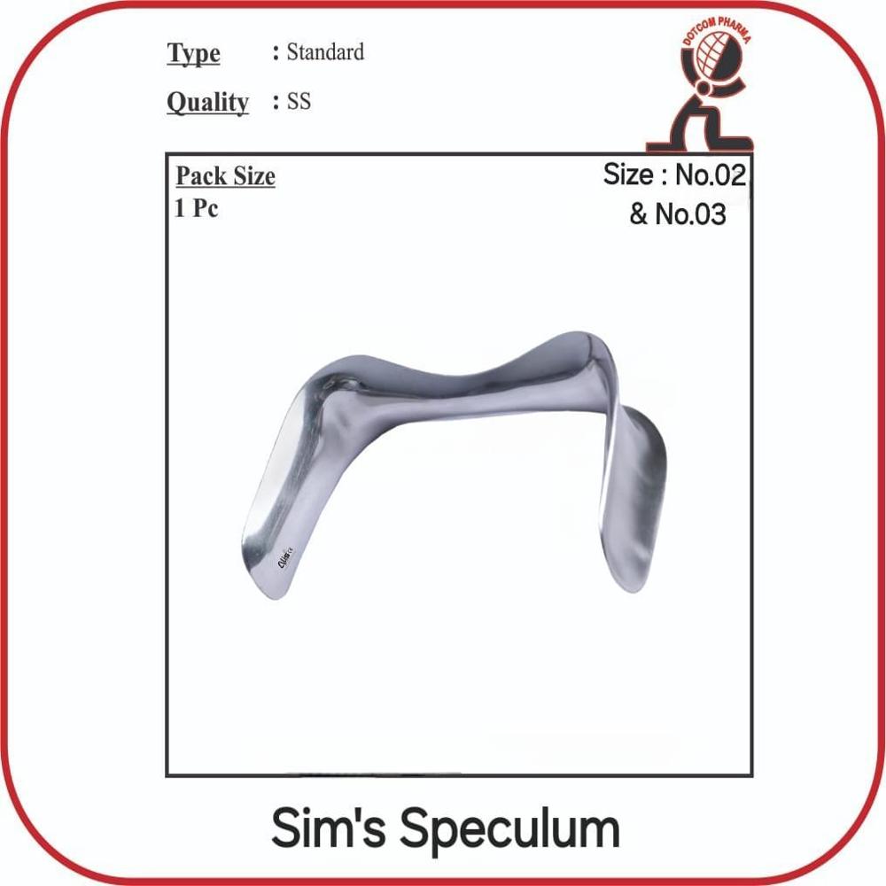Vaginal Sims Speculum No.1 Small - Application: Veterinary Purpose