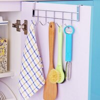 Heavy Duty Stainless Steel-Door Hook Hanger Organizer
