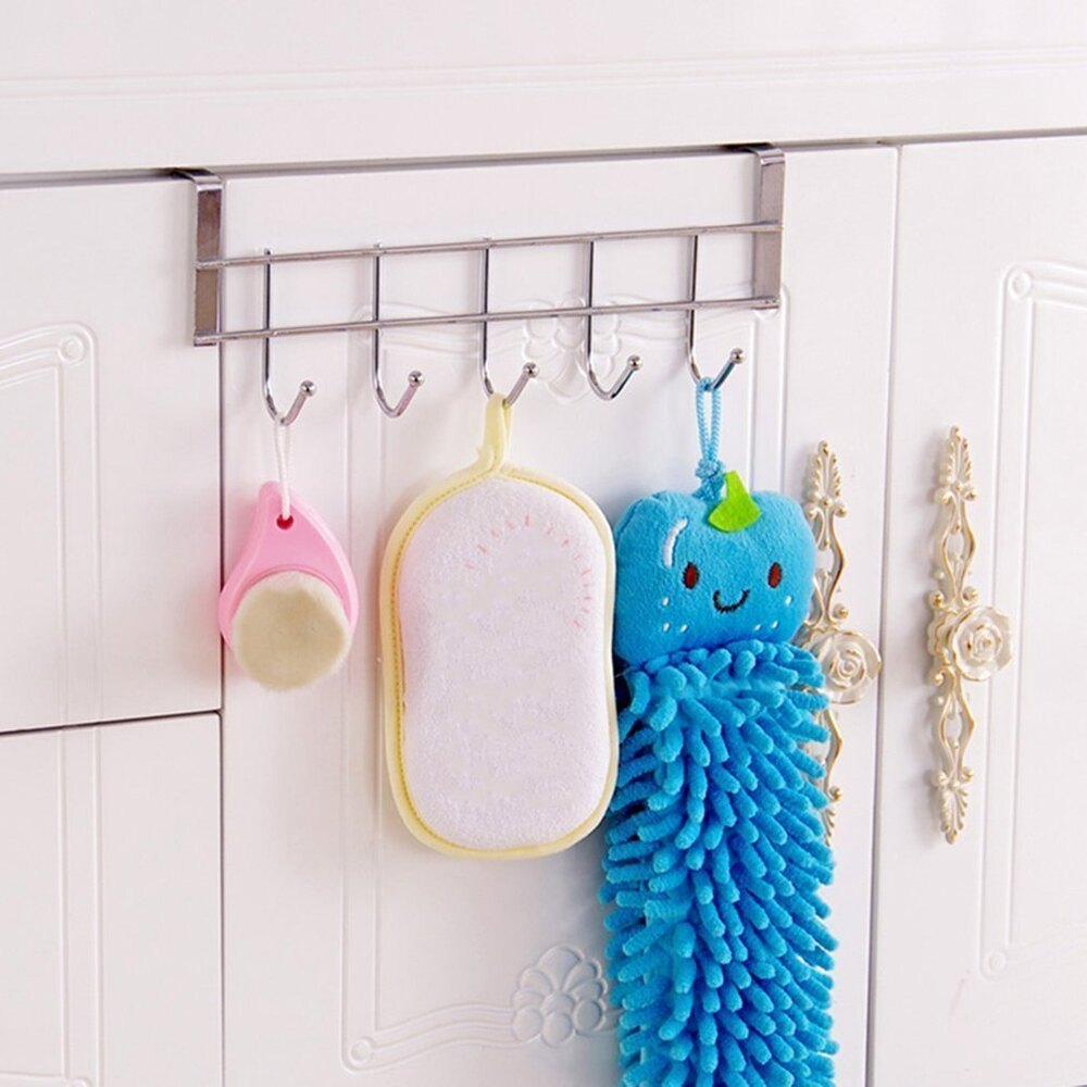 Heavy Duty Stainless Steel-Door Hook Hanger Organizer