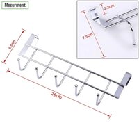 Heavy Duty Stainless Steel-Door Hook Hanger Organizer