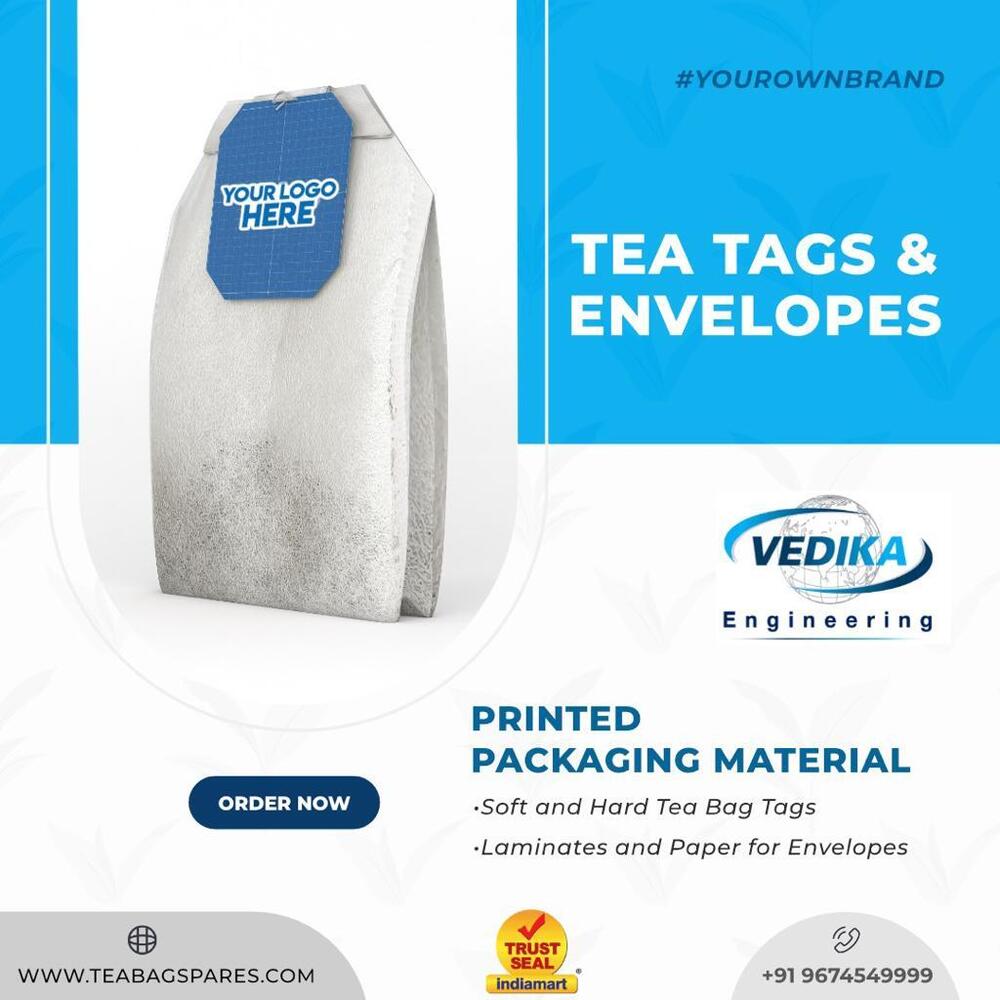 Tea Tags & Envelopes - Customized Printed Materials | Soft and Hard Tea Bag Tags, Heat-Sealable and Glue-Sealable Envelopes