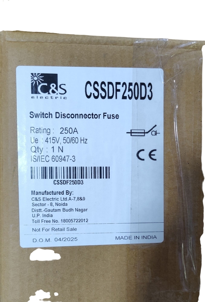 C&S SWITCH CONNECTOR FUSE UNIT CSSDF250D3