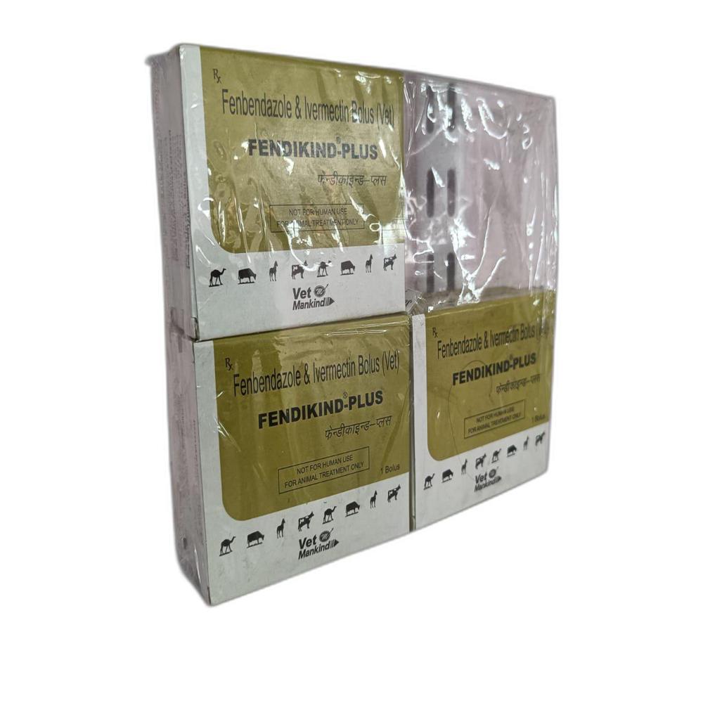 Fendikind-plus Fenbendazole And Ivermectin Bolus - Packaging Type: Box