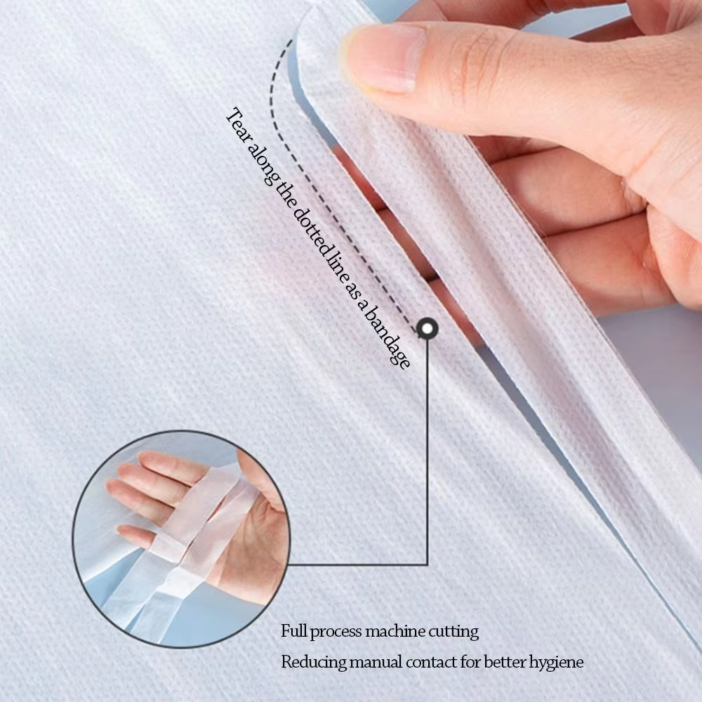 Disposable Bed Sheet - Non-woven Material, 160x230cm Quilt Cover, 180x230cm Bed Sheet, 2x50x80cm Pillowcases, White, Single-use Travel Bedding