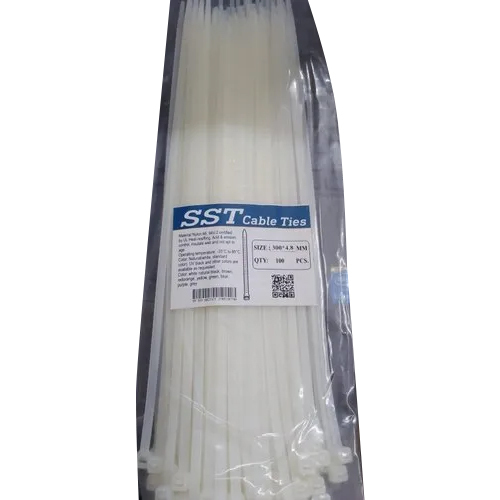 300X4.8 Mm Black Cable Tie - Application: Industrial