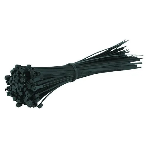 250x4.8 मिमी नायलॉन काला केबल टाई