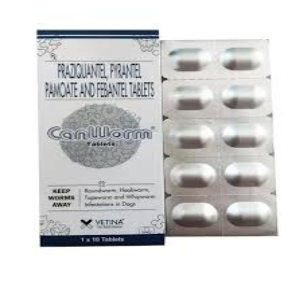 CanWorm Praziquantel+Pyrantel pamoate+febantel Tablets