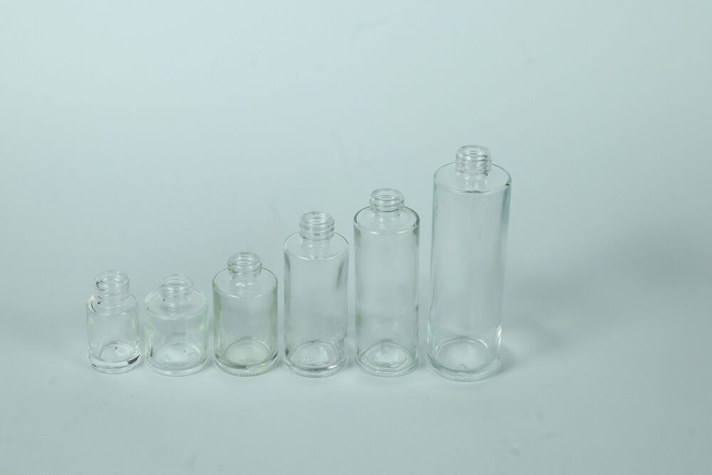 15-100ML Clear Flat Shoulder Glass Dropper