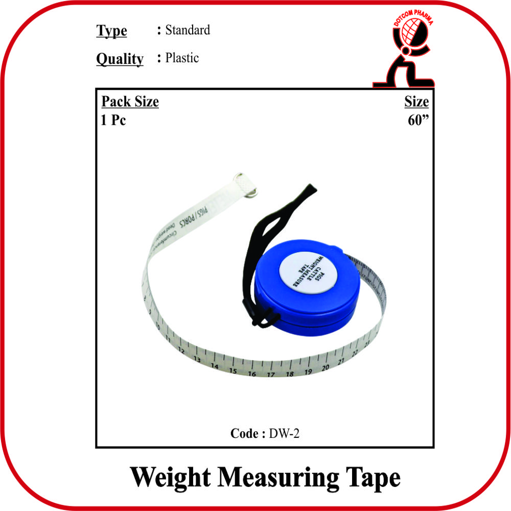 Weight Measuring Tape - Color: White& Blue