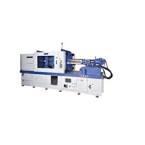 Single Stage Injections Stretch Blow Molding Machine - Color: Blue And White