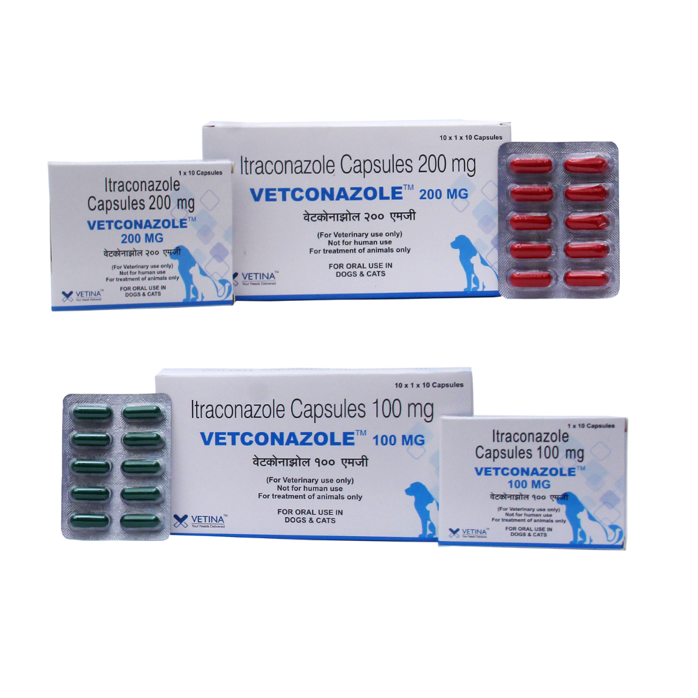 Vetconazole Itraconazole 100mg Capsules