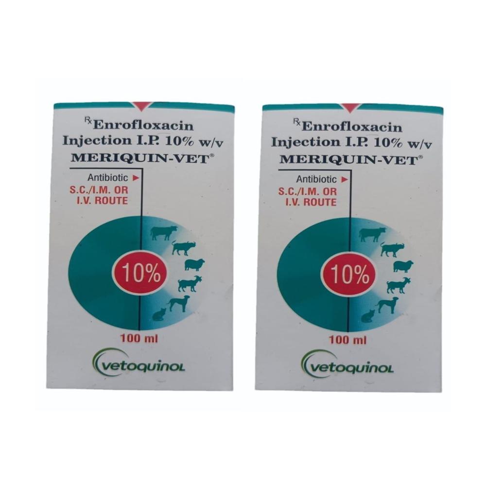 Meriquin  Enrofloxacin 10% 100ml Injection