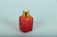 30ML RED DOUBLE SHADE GLASS BOTTLE