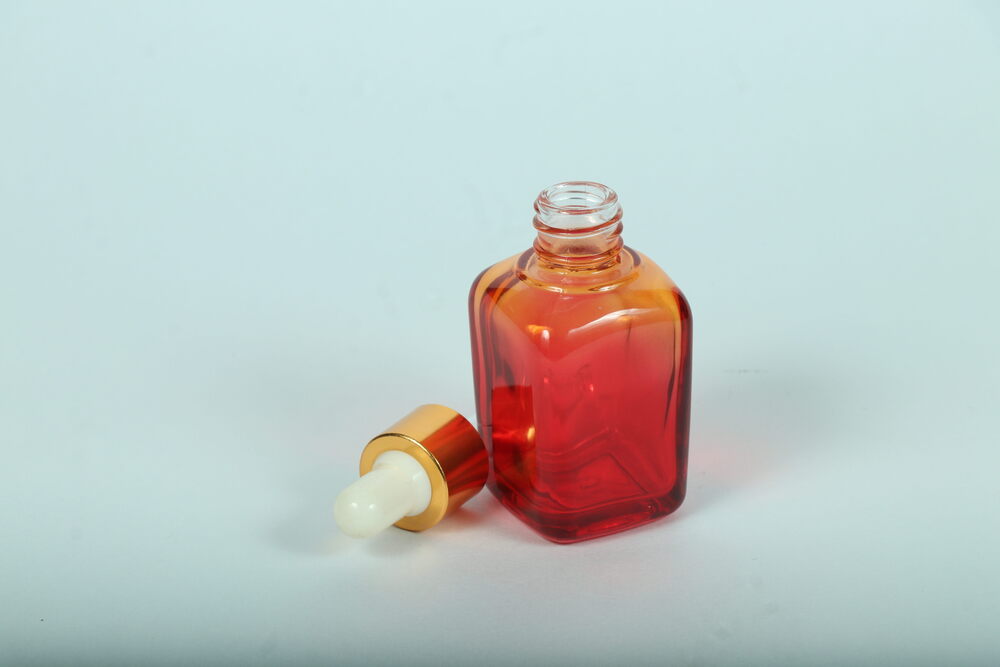 30ML RED DOUBLE SHADE GLASS BOTTLE