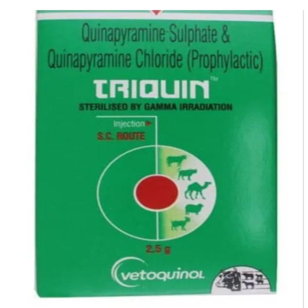 TRIQUIN 2.5g Quinapyramine+Quinapyramine chloride Injection