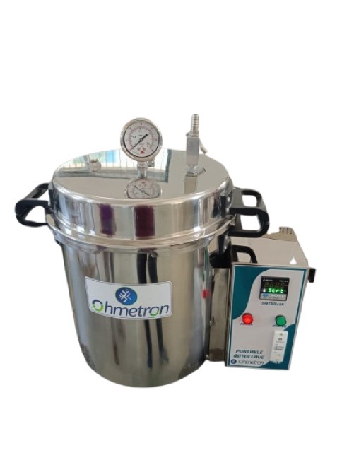Ohmetron Portable Autoclave - Capacity: 23 Ltr
