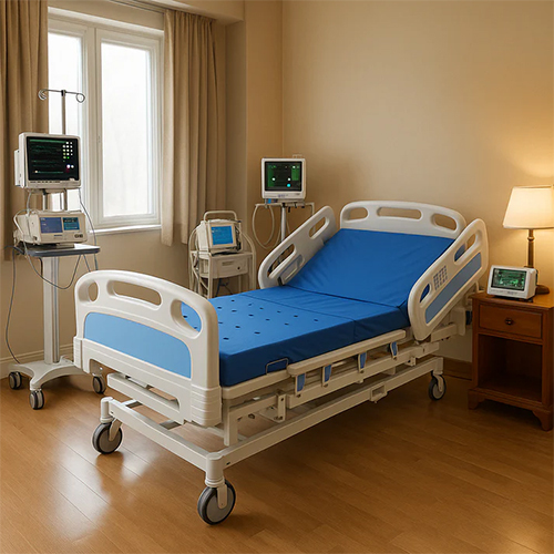 5-Function Manual ICCU Full Fowler Hospital Bed