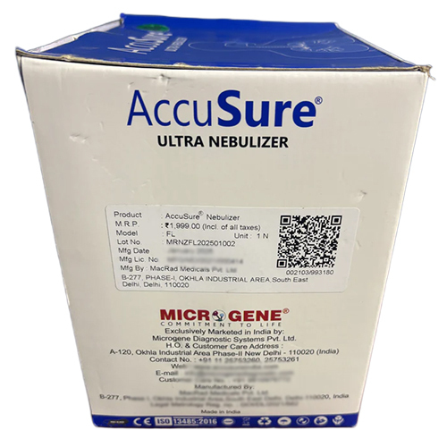 Accusure Ultra Nebulizer - Automation Grade: Semi Automatic