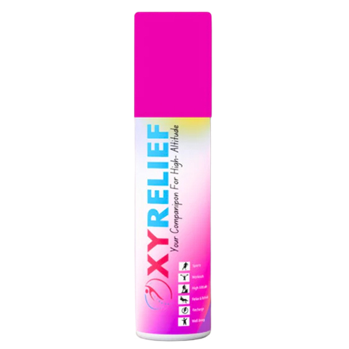 Oxy Relief Portable Oxygen Canister With Nasal Cannula - Material: Steel