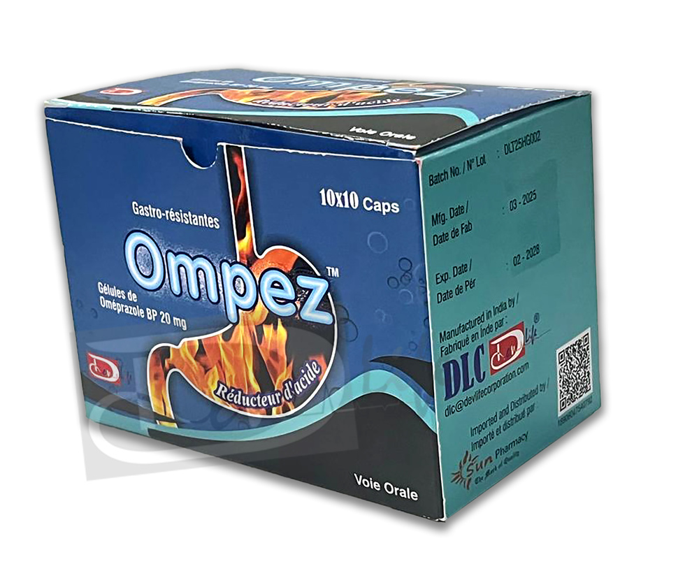 Omeprazole Capsules - 20mg Hard Gelatin Capsules, Oral Administration | Treats Acid Reflux, Gastric Ulcers & Gerd, Blister Pack