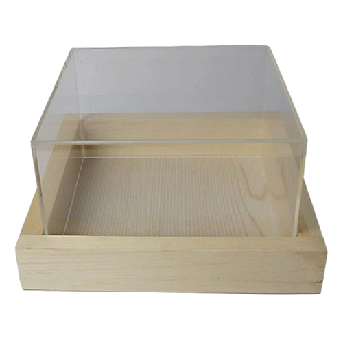Acrylic Box With Wooden Base