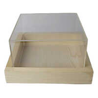 Acrylic Box With Wooden Base