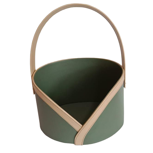 Decorative Leather Basket