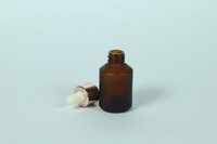 30ML SLANT AMBER FROSTED BOTTLE