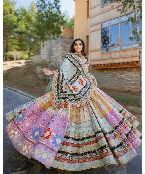 Heavy Butter Silk With Real Mirror Navratri Lehenga Choli