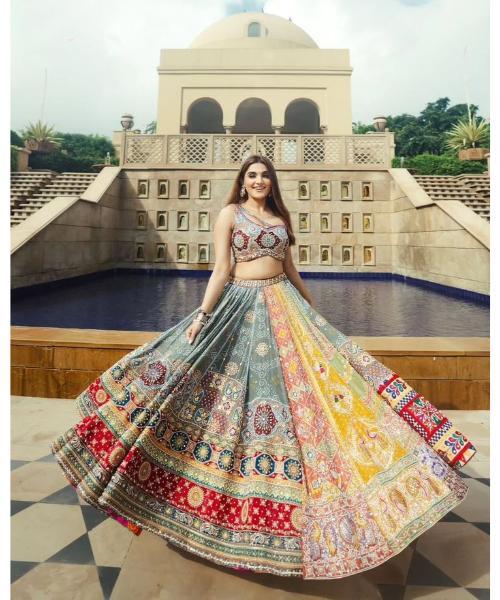 Lehenga cholo Real Mirror Work For Garba Night