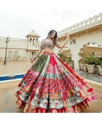 Lehenga cholo Real Mirror Work For Garba Night