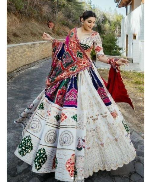 Lehenga cholo Real Mirror Work For Garba Night