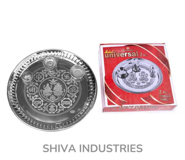 Pooja Thali Set - Color: Silver