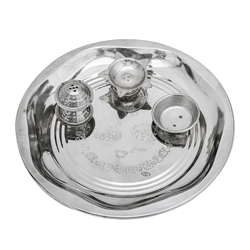 Stainless Steel Pooja Thali