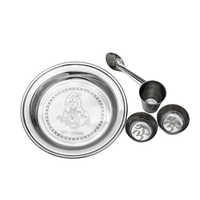 Stainless Steel Pooja Thali Set
