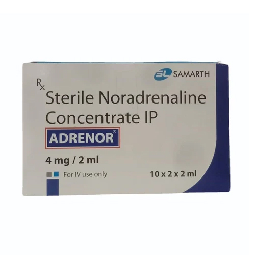 4mg Sterile Noradrenaline Concentrate Injection IP